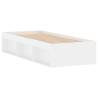 Modern White Bed Frame 75x190 cm Small Single | HipoMarket