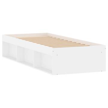 Modern White Bed Frame 75x190 cm Small Single | HipoMarket