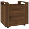 Desk Trolley Brown Oak - 60x45x60 cm Engineered Wood | HipoMarket