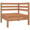 3 Piece Garden Lounge Set - Solid Pinewood Honey Brown