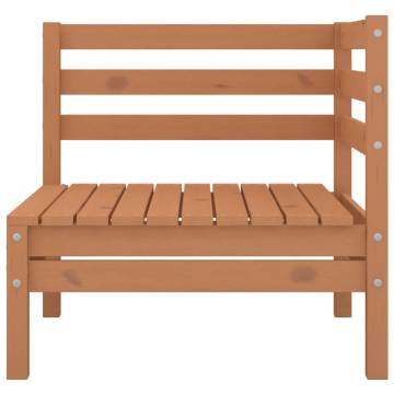 3 Piece Garden Lounge Set - Solid Pinewood Honey Brown