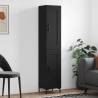 Highboard Black 34.5x34x180 cm Engineered Wood Colour black Quantity in Package 1 Model 1 wood door 