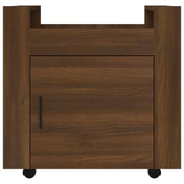 Desk Trolley Brown Oak - 60x45x60 cm Engineered Wood | HipoMarket