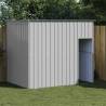 Dog House with Roof Light Grey 214x153x181 cm Galvanised Steel Colour light grey Size 214 x 153 x 181 cm 