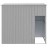 Light Grey Dog House with Roof - Durable Galvanised Steel