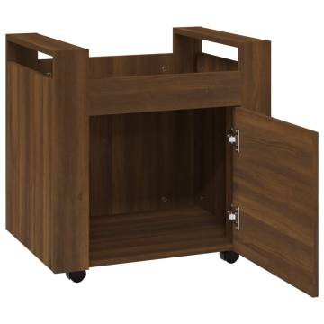 Desk Trolley Brown Oak - 60x45x60 cm Engineered Wood | HipoMarket