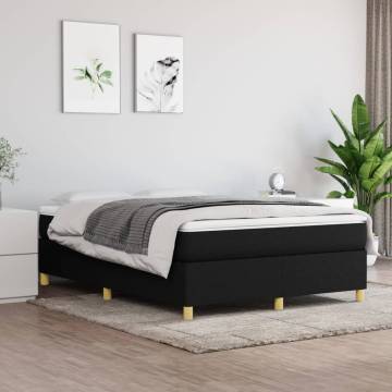 Box Spring Bed Frame Black 135x190 cm - Durable & Stylish