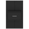 Stylish Wall-Mounted Bedside Cabinets - 2 pcs Black | Hipo Market