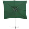 Cantilever Umbrella with Double Top Green - 250x250 cm