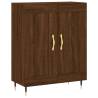 Stylish Highboard in Brown Oak - 69.5x34x180 cm