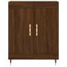 Stylish Highboard in Brown Oak - 69.5x34x180 cm