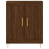 Stylish Highboard in Brown Oak - 69.5x34x180 cm