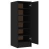 Shoe Cabinet Black 32x35x92 cm - Durable Storage Solution