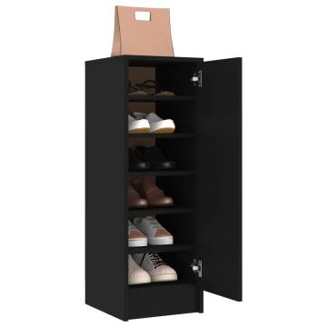 Shoe Cabinet Black 32x35x92 cm - Durable Storage Solution