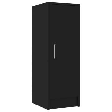 Shoe Cabinet Black 32x35x92 cm - Durable Storage Solution