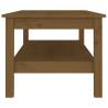 Elegant Honey Brown Coffee Table - Solid Pine Wood 110x50 cm