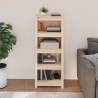 Stylish Solid Pine Book Cabinet - 50x35x125.5 cm