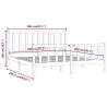 Solid Wood Bed Frame 200x200 cm - Timeless Design