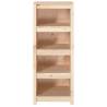 Stylish Solid Pine Book Cabinet - 50x35x125.5 cm