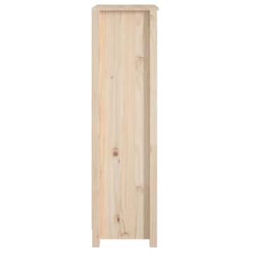 Stylish Solid Pine Book Cabinet - 50x35x125.5 cm