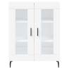 Stylish Highboard White 69.5x34x180 cm - HipoMarket