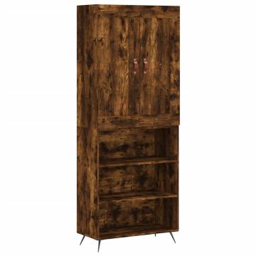 Elegant Highboard Smoked Oak | Stylish Storage Solution