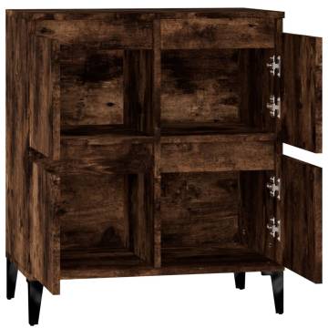 Sideboard Smoked Oak 60x35x70 cm - Durable Engineered Wood