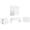 High Gloss White Hallway Furniture Set - Stylish & Functional