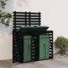 Double Wheelie Bin Storage Black Solid Wood Pine Colour black pine Number of bins 1 