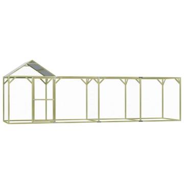 Spacious Chicken Cage 6x1.5x2 m - Durable Pinewood Enclosure