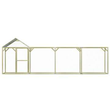 Spacious Chicken Cage 6x1.5x2 m - Durable Pinewood Enclosure