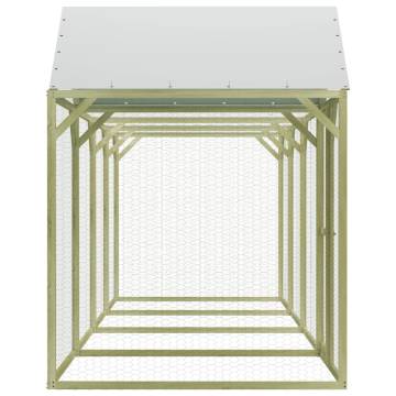 Spacious Chicken Cage 6x1.5x2 m - Durable Pinewood Enclosure