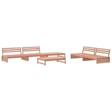 6 Piece Douglas Wood Garden Lounge Set - Stylish & Durable