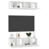 Stylish High Gloss White TV Cabinets - 4 pcs Set | HipoMarket