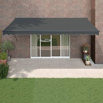 Retractable Awning Anthracite 5x3m - Stylish & Durable