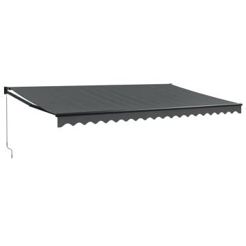 Retractable Awning Anthracite 5x3m - Stylish & Durable