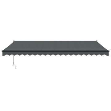 Retractable Awning Anthracite 5x3m - Stylish & Durable