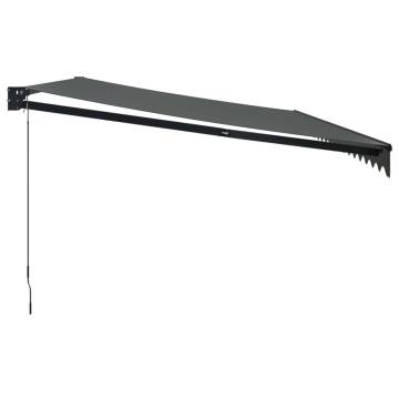 Retractable Awning Anthracite 5x3m - Stylish & Durable