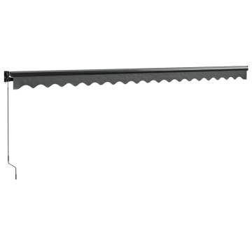 Retractable Awning Anthracite 5x3m - Stylish & Durable