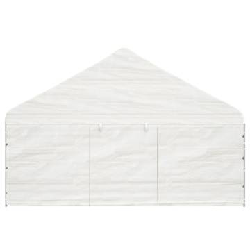 White Gazebo with Roof - 15.61x5.88m for Outdoor Events