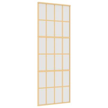 Sliding Door Gold 76x205 cm | Frosted ESG Glass & Aluminium