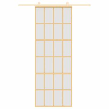 Sliding Door Gold 76x205 cm | Frosted ESG Glass & Aluminium