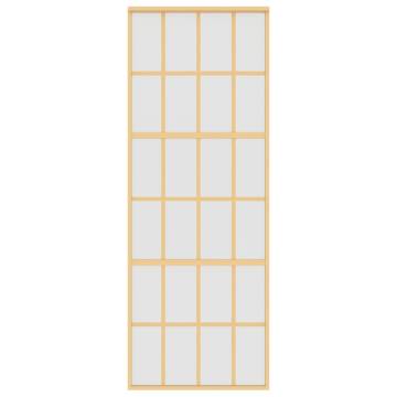 Sliding Door Gold 76x205 cm | Frosted ESG Glass & Aluminium