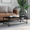 Coffee Table Black 100x50x35 cm Engineered Wood Colour black Quantity in Package 1 Length 100 cm 