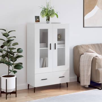 Stylish Highboard High Gloss White - Modern Storage Solution