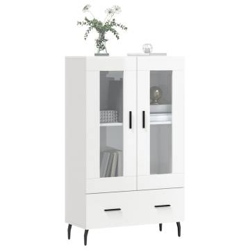 Stylish Highboard High Gloss White - Modern Storage Solution