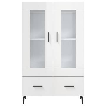 Stylish Highboard High Gloss White - Modern Storage Solution