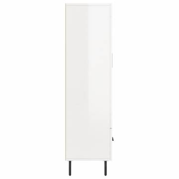 Stylish Highboard High Gloss White - Modern Storage Solution