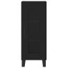 Stylish Highboard Black - 34.5x34x180 cm Engineered Wood