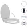 Soft-Close Toilet Seat Quick Release Light Grey - Hipomarket UK